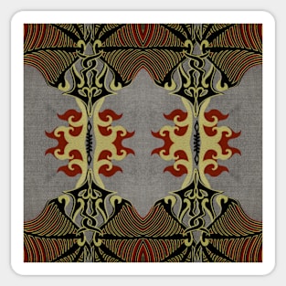 Ornate Kaleidoscope based on Crimson Defiance (Seamless) 18 Sticker